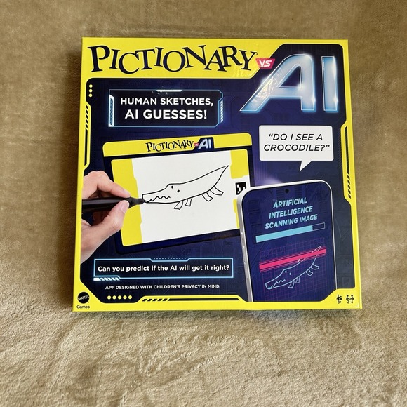 Pictionary vs. AI Board Game A.I. Artificial Intelligence Board Game Ages 8+ - Picture 1 of 4
